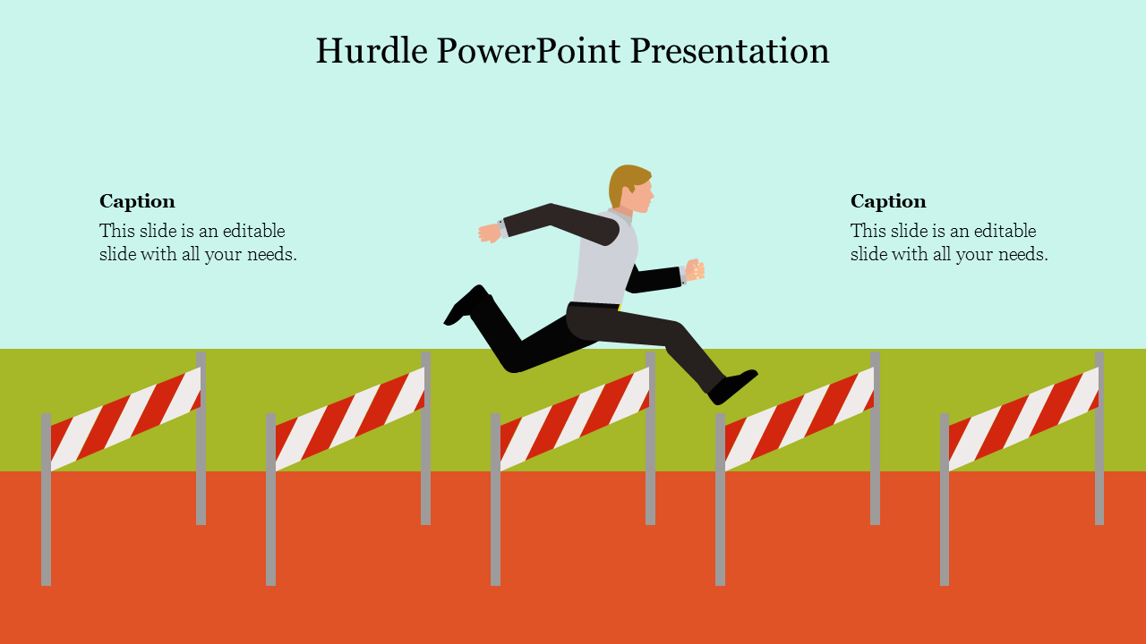 Download Editable Hurdle Powerpoint Presentation slides